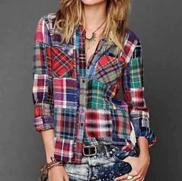 ๐ Rare, vintage Free People Flannel - Picture 4 of 5